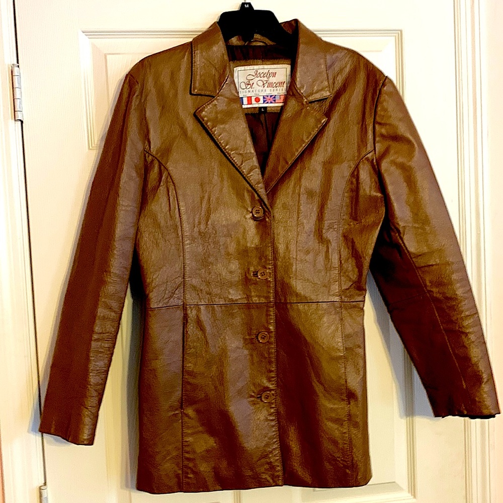 Genuine leather jacket size large
